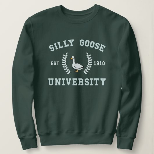 Foolish Albern Goose University Meme Sweatshirt (Design vorne)