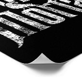 Foolish Mortal Raven White Print Poster (Ecke)