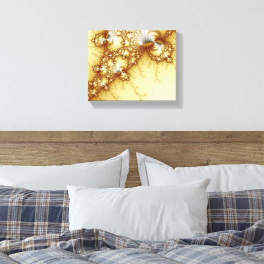 Fools Gold - Fraktal Art Leinwanddruck (Insitu (Schlafzimmer))