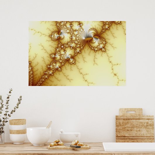Fools Gold - Fraktal Art Poster (Küche)