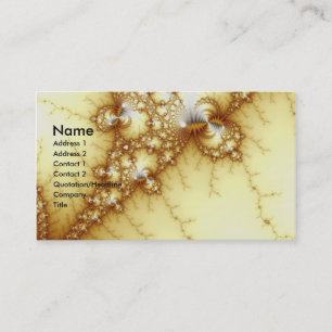 Fools Gold - Fraktal Art Visitenkarte