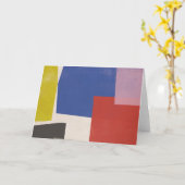 Foolscap - Modern Colorblocks Karte (Gelbe Blume)