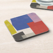 Foolscap - Moderne Farbblöcke Getränkeuntersetzer (Linke Seite)