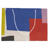 Foolscap - Moderne Farbblöcke Große Geschenktüte (Rückseite)