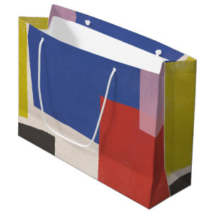 Foolscap - Moderne Farbblöcke Große Geschenktüte