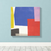 Foolscap - Moderne Farbblöcke Leinwanddruck (Insitu (Holzboden))