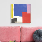 Foolscap - Moderne Farbblöcke Leinwanddruck (Insitu (Wohnzimmer))