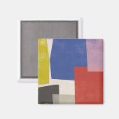 Foolscap - Moderne Farbblöcke Magnet (Vorderseite/Rückseite)