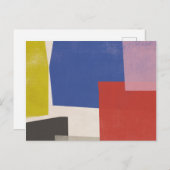 Foolscap - Moderne Farbblöcke Postkarte (Vorne/Hinten)