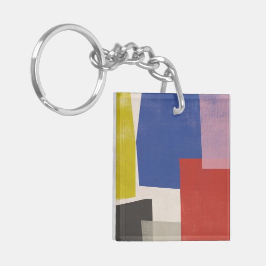 Foolscap - Moderne Farbblöcke Schlüsselanhänger (Vorderseite links)