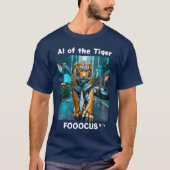 Fooocus - AI of the tiger. Robo. Concrete jungle T-Shirt (Vorderseite)