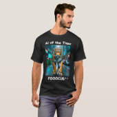 Fooocus - AI of the tiger. Robo. Concrete jungle T-Shirt (Vorne ganz)