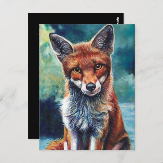 Foooxy Fox Postkarte (Vorne/Hinten)