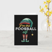 Foosball Elf Family Matching Christmas Gift Karte (Gelbe Blume)