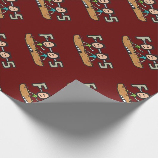 Foosball Geschenkpapier (Ecke)