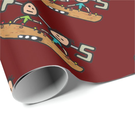 Foosball Geschenkpapier (Rolleneckpunkt)