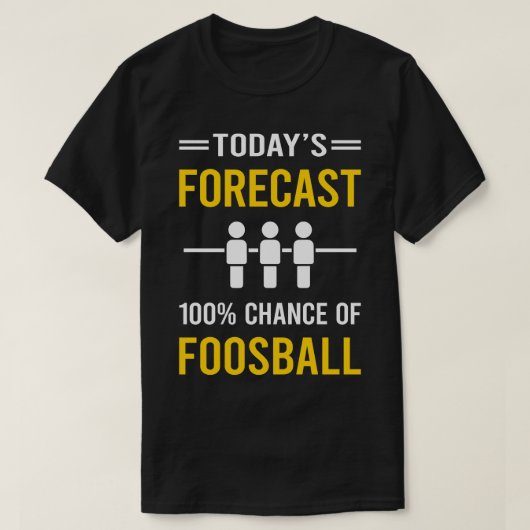 Foosball heute T-Shirt (Design vorne)
