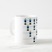 Foosball Kaffee-Tasse Kaffeetasse (Vorderseite Links)