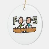Foosball Keramik Ornament (Links)