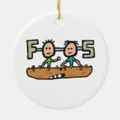 Foosball Keramik Ornament (Hinten)