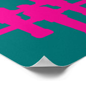 Foosball Pop Art Poster (Ecke)