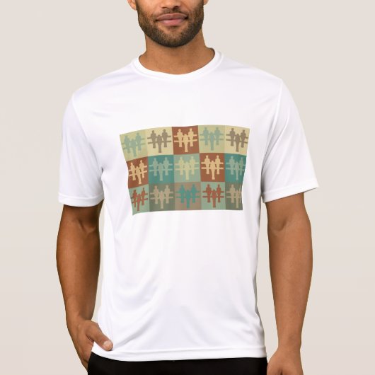 Foosball Pop-Kunst T-Shirt (Vorderseite)
