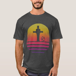 Foosball Retro 70er Vintage Silhouette Geschenk (2 T-Shirt