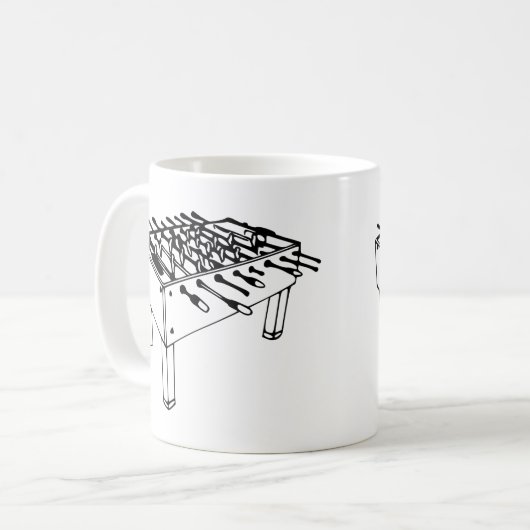 Foosball - Tabellenfußball Kaffeetasse (Vorderseite Links)