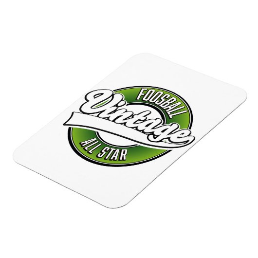 Foosball Vintages Allstar-Logo Magnet (Linke Seite)