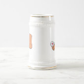 Foot-2 gebrochene Zehe Bierglas (Mittel)