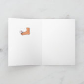 Foot-2 gebrochene Zehe Karte (Innenseite)