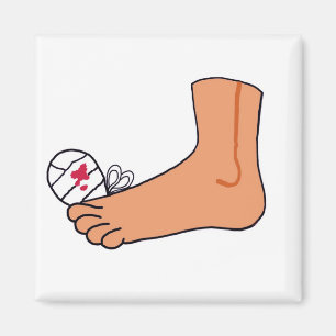 Foot-2 gebrochene Zehe Magnet