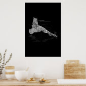 Foot Anatomy Medical Poster 24x36" (Küche)