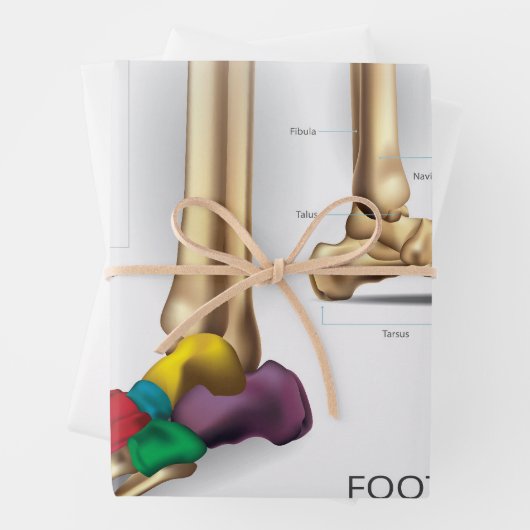 Foot Bone Geschenkpapier Set (Beispiel)