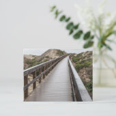 Foot Bridge at Oso Flaco Staat Park Postkarte (Stehend Vorderseite)
