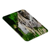 Foot Bridge Over Rocky Stream and Falls Abstrakt Magnet (Rechte Seite)