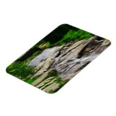 Foot Bridge Over Rocky Stream and Falls Abstrakt Magnet (Linke Seite)