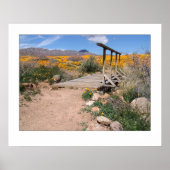 Foot Bridge & Poppies Poster (Vorne)