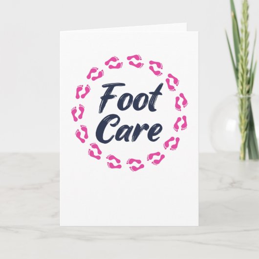 Foot Care Pediküre Podiatrist Nail Salon Geschenk Karte (Vorderseite)