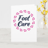 Foot Care Pediküre Podiatrist Nail Salon Geschenk Karte (Gelbe Blume)