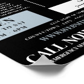 Foot Care Portrait, Podiatrie-Klinik, Podiatriker Poster (Ecke)