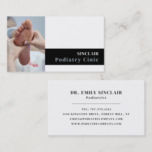 Foot Care Portrait, Podiatrie-Klinik, Podiatriker Visitenkarte