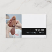 Foot Care Portrait, Podiatrie-Klinik, Podiatriker Visitenkarte (Vorderseite)