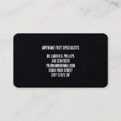 Foot Care Premium Visitenkarte (Rückseite)