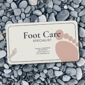 Foot Care Specialist Visitenkarte