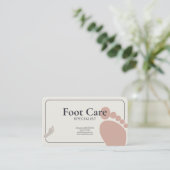 Foot Care Specialist Visitenkarte (Stehend Vorderseite)
