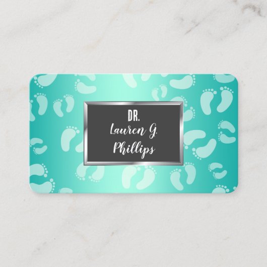 👣 Foot Care Visitenkarte (Vorderseite)