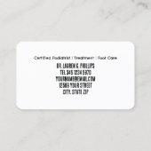 👣 Foot Care Visitenkarte (Rückseite)