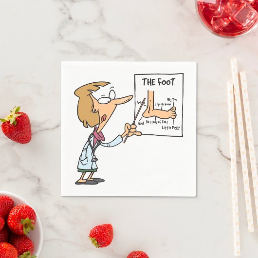Foot Doctor Paper Napkins Serviette