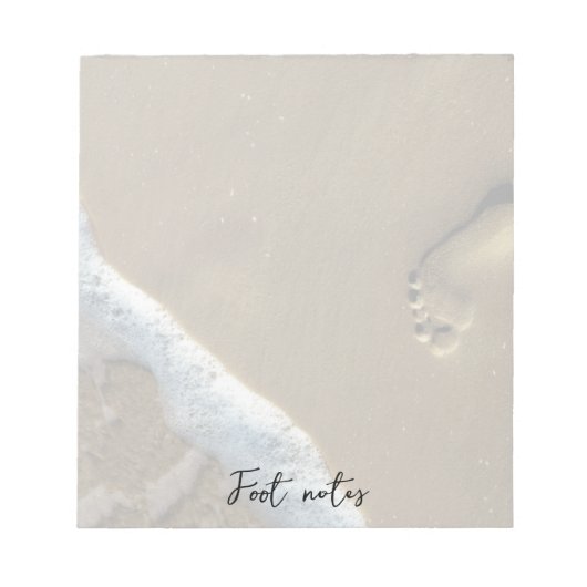 Foot-Editor-Editor Notizblock (Vorderseite)